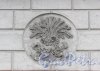 Каменноостровский проспект, дом 2, литера А. «Сноп изобилия» на фасаде со стороны сквера. Фото 3 марта 2020 г.
