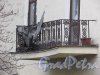 Каменноостровский проспект, дом 32. Балкон на брандмауэре со стороны сада Андрея Петрова. Фото 3 марта 2020 г.