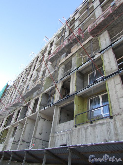 Лиговский проспект, дом 232. Вид на строительство ЖК «Второй Квартал» со стороны Лиговского проспекта. Фото 6 февраля 2020 года.