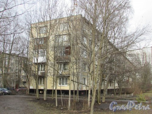 Новоизмайловский проспект, дом 20, корпус 4. Южная часть жилого дома. Фото 11 февраля 2020 г.
