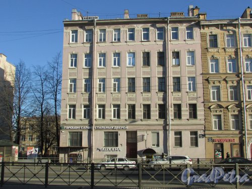 Лиговский проспект, дом 158, литера А. Фасад здания. Фото 25 февраля 2020 г.
