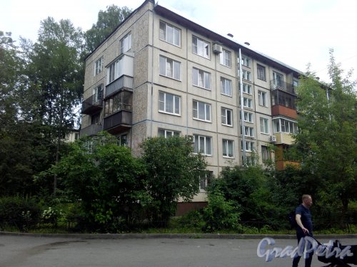Витебский проспект, дом 33, корпус 4. 5-тажный жилой дом серии 1ЛГ- 507 1964 года постройки. 7 парадных, 139 квартир. Фото 6 августа 2020 года.