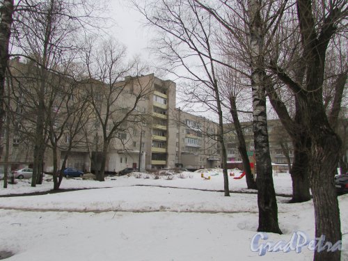 Лен. обл., г. Кириши, пр. Ленина, дом 26. Фасад жилого дома со стороны двора. Фото 24 февраля 2024 года.