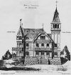 Проект дачи Э. И. Тильманса в Парголово.  Архитектор З.Я.Леви. 1898 год. 