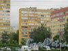Петергофское шоссе, дом 13, корпус 2. Фрагмент здания. Вид с Петергофского шоссе. Фото 8 июля 2016 г.