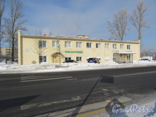 Лагерное шоссе (Колпино), д. 34. Шинный центр «Протектор78», Общий вид здания. фото февраль 2018 г.