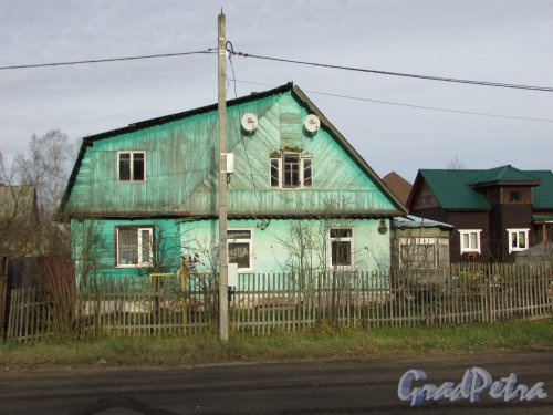 посёлок Сапёрный, Петрозаводское шоссе, дом 32. Индивидуальный жилой дом. Фото 2 ноября 2019 года.