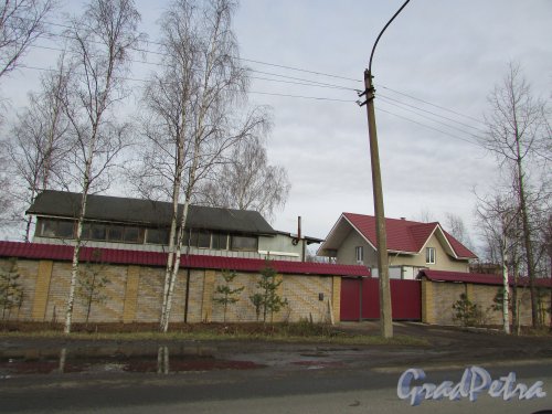 посёлок Сапёрный, Петрозаводское шоссе, дом 40. Общий вид участка. Фото 2 ноября 2019 года.