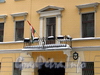 Ул. Рылеева, д. 35. Решетка балкона. Фото февраль 2010 г.