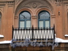 Ул. Рылеева, д. 39. Решетка балкона. Фото февраль 2010 г.