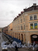 Перспектива нечетной стороны улицы Ломоносова от Садовой улицы в сторону площади Ломоносова. Фото март 2010 г.