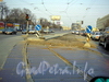 До 2006 года по мосту Петра Великого ходили трамваи. Трамвайные пути на Тульской улице. Вид от Новгородской улицы.