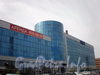 Ул. Оптиков, д. 4. Бизнес-центр «Лахта».Фрагмент фасада. Сентябрь 2008 г.