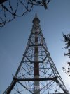 ул. Академика Павлова, д. 3. Телевизионная башня. Вид на башню от основания. Фото июль 2010 г.