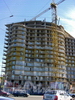 Строительство жилого комплекса «Аврора». Вид с Пироговской набережной. Фото 2004 г.