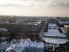 Перспектива Шпалерной улицы от пл. Растрелли в сторону Таврической улицы. Вид с колокольни Смольного собора. Фото февраль 2009 г.