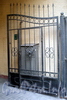 Ул. Восстания, д. 42, лит. А. Решетка ворот. Фото сентябрь 2009 г.