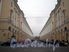 Перспектива улицы Зодчего Росси от Александринского театра в сторону площади Ломоносова. Фото декабрь 2009 г.