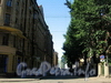 Перспектива Малой Посадской улицы от улицы Чапаева в сторону Певческого переулка. Фото август 2009 г.