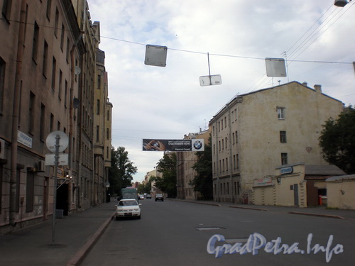 Перспектива Боровой улицы от Расстанной улицы в сторону Обводного канала. Фото 2008 г.