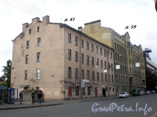 Боровая ул., д. 59-61. Общий вид зданий. Фото 2008 г.