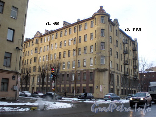 Серпуховская ул., д. 48/ наб. Обводного канала д. 113, общий вид здания. Фото 2008 г.