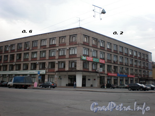 Ул. Бабушкина, д. 1/Бол. Смоленский пр., д. 6, общий вид здания. Фото 2008 г.