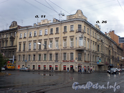 Ул. Марата, д. 26/Кузнечный пер., д. 11, общий вид здания. Фото 2008 г.