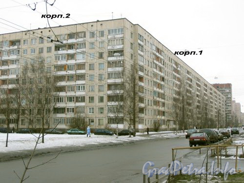 Ул. Есенина, д. 26, корпуса 1-2. Общий вид жилого дома. Март 2009 г.