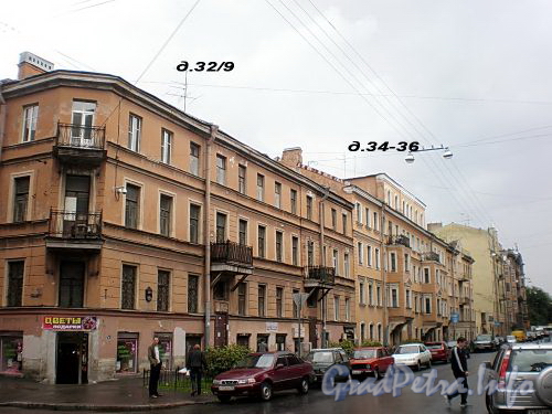 Дома 32/9 и 34-36 по 4-ой Советской улице. Фото август 2009 г.