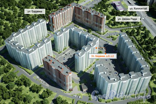 План жилого комплекса на улице Бадаева, дом 8.Фото с сайта СК «Темп».