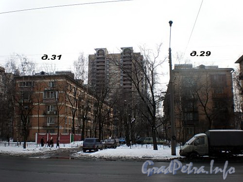 Дома 29 и 31 по Благодатной улице. Фото февраль 2009 г.