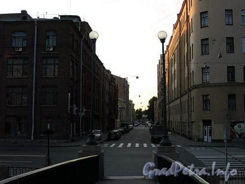 Перспектива улицы Володи Ермака от проспекта Римского-Корсакова в сторону Витебской улицы. Фото август 2009 г.