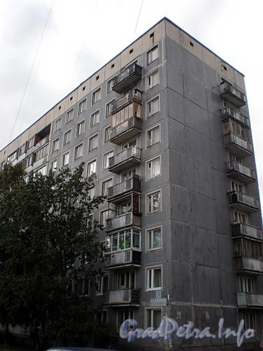 Ул. Есенина, д. 32, корп. 1. Фрагмент фасада жилого дома. Фото сентябрь 2008 г.