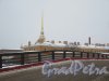 Деревянный настил Кронверкского моста. фото февраль 2018 г.