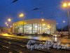 Камчатская улица, дом 3, литера А. Общий вид Автоцентра «Ситроен Центр Лиговский» вечером. Фото 10 февраля 2020 года.
