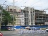 Бухарестская ул., дом 32. Строительство здания Торгово-развлекательного комплекса
«Континент на Бухарестской». Фото 5 июля 2012 г.