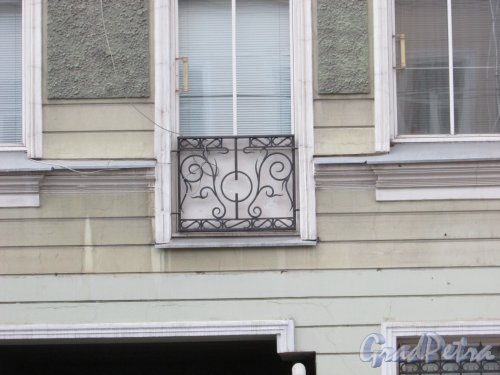 Тамбовская улица, дом 67. Ограда французского балкона. Фото 17 февраля 2020 г.
