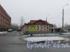 Авангардная улица, дом 16а, литера А. Торговые павильоны вдоль проспекта Ветеранов. Фото 4 февраля 2017 г.