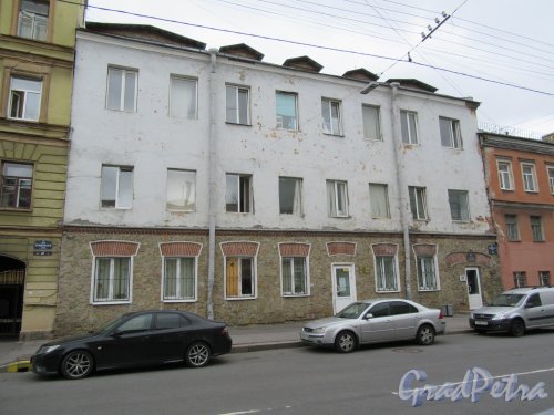 5-я Советская ул., д. 45. Бизнес-Центр «Мустанг», 2010-е. Общий вид фасада. фото июль 2018 г.