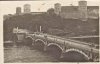 «Вид на деревянный шоссейный мост и Ивангородскую крепость». Фото начала XX века