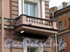 Шпалерная ул., д. 2 (угловая часть) / Гагаринская ул., д. 4. Балюстрада балкона. Вид с Гагаринской улицы. Фото сентябрь 2010 г.