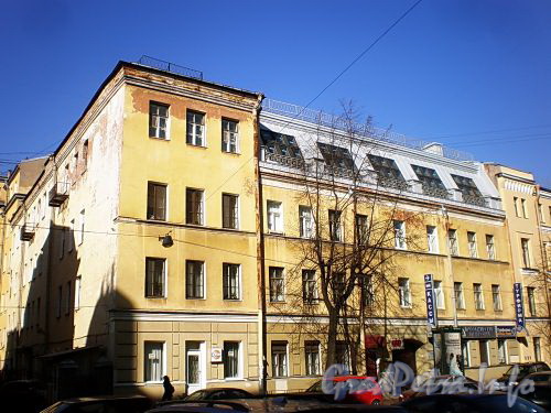 Артиллерийская ул., д. 6. Левая часть фасада здания. Фото апрель 2010 г.