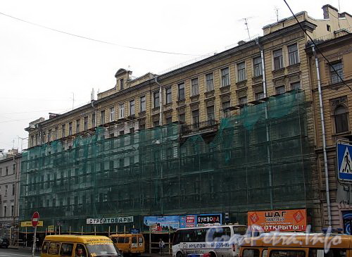 Кирочная ул., д. 23. Реставрация фасада. Фото сентябрь 2010 г.