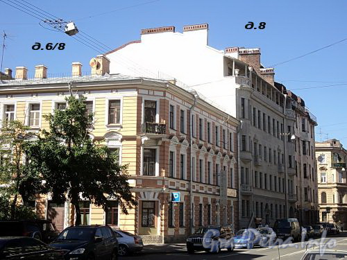 Дома 6/8 и 8 по улице Радищева. Фото июль 2010 г.