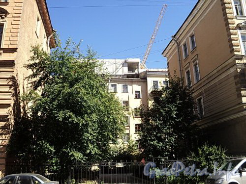 Ул. Радищева, д. 9. Сквер перед домом со стороны улицы Радищева. Фото июль 2010 г.