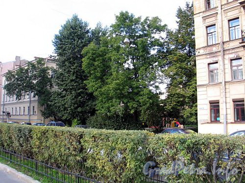 Сквер перед домом 5 по Петрозаводской улице. Фото сентябрь 2010 г.
