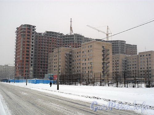 Ул. Димитрова, д. 3, корп. 1. Строительство жилого дома. Фото декабрь 2010 г.