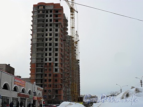 Ул. Димитрова, д. 3, корп. 1. Строительство дома. Фото февраль 2011 г.