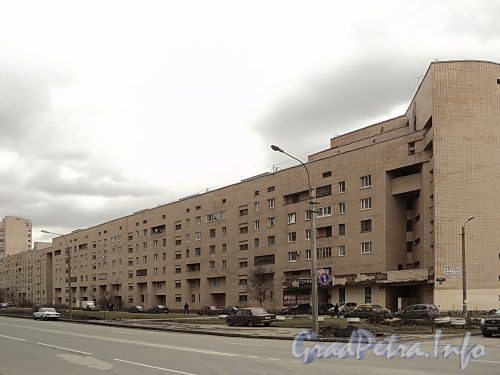 Варшавская ул., д. 51, корп. 1. Общий вид жилого дома («Китайская стена»). Фото апрель 2011 г.